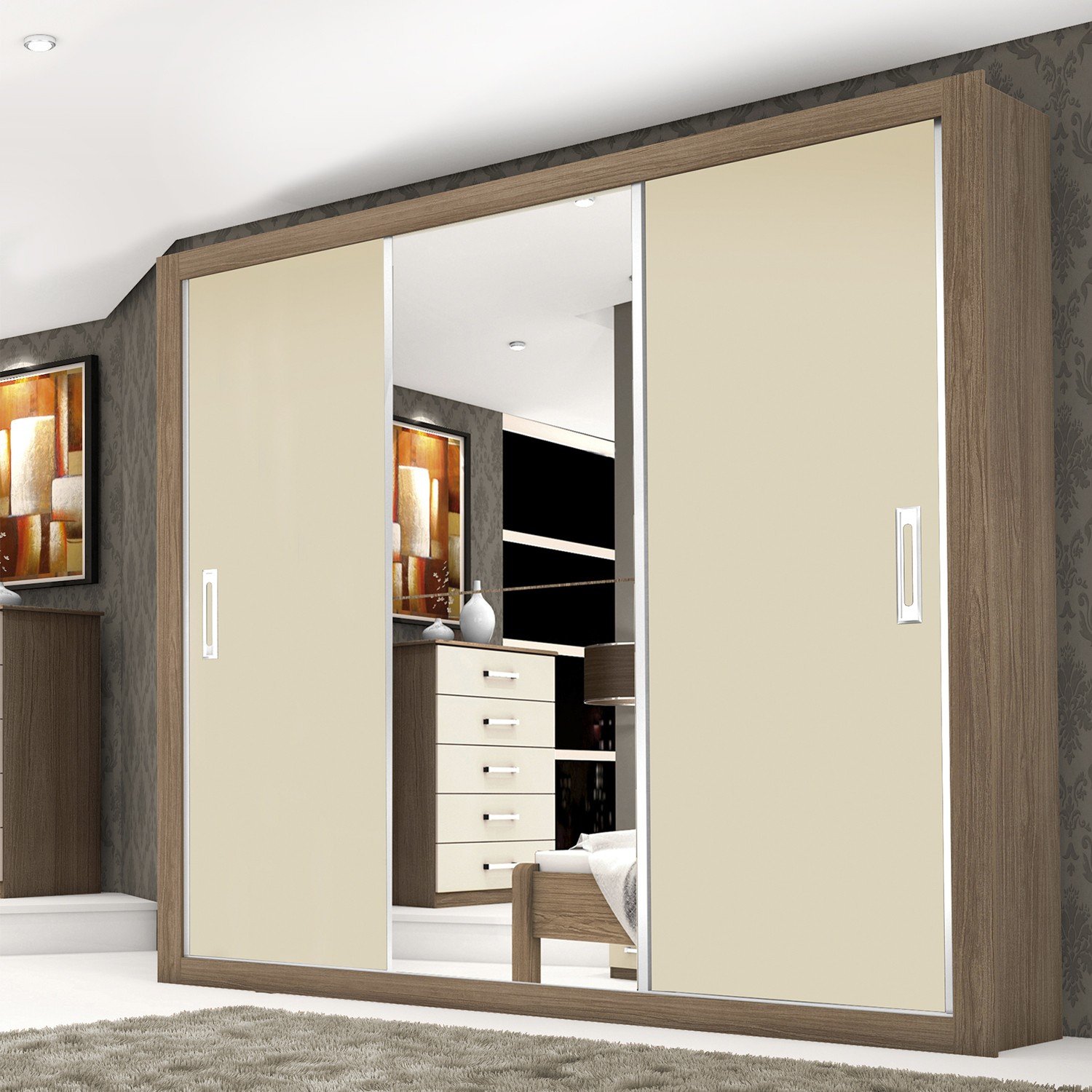 Guarda roupa Com Espelho 3 Portas Poe Siena Móveis Avel u00e3 R$ 699,90 em Mercado Livre Guarda Roupa Zoom ~ Guarda roupa Com Espelho 3 Portas Poe Siena Móveis Avel u00e3 R$ 699,90 em Mercado Livre