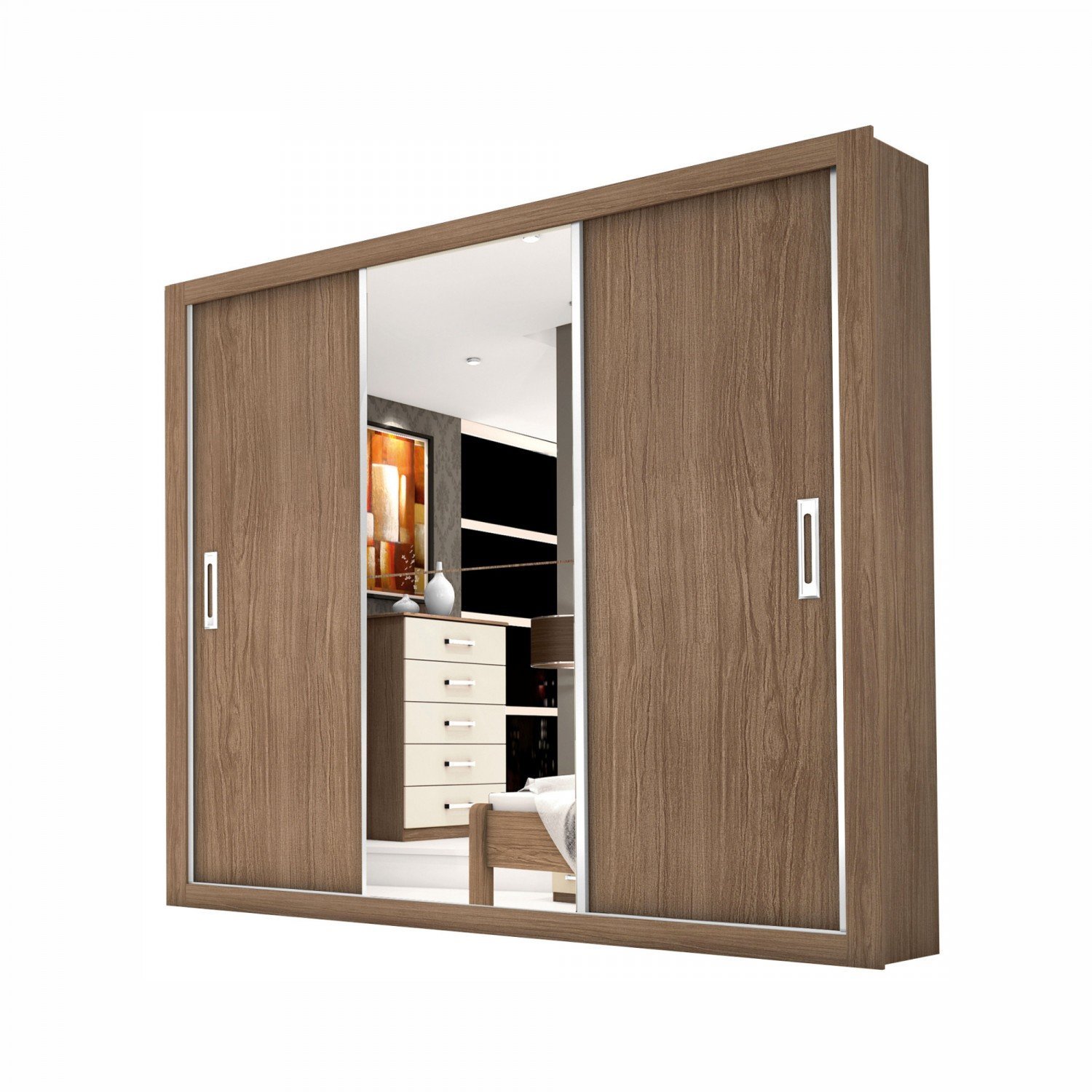 Guarda Roupa Casal Com Espelho 3 Portas De Correr Lara Da R$ 599,90 em Mercado Livre Guarda Roupa Zoom ~ Guarda Roupa Casal Com Espelho 3 Portas De Correr Lara Da R$ 599,90 em Mercado Livre
