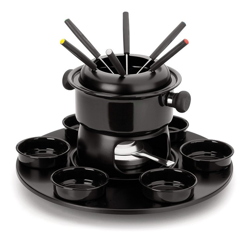 Aparelho De Fondue Qual O Melhor Aparelho de fondue Carrossel Alpino 17 peças Forma inox 7911