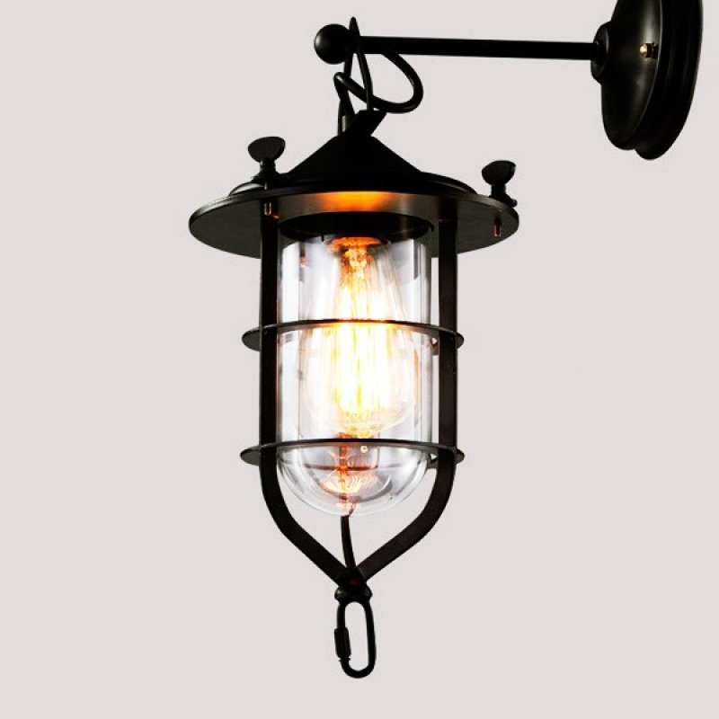 Arandela Luminária Retrô Industrial Preto Loft Luminária Vintage Design Edison LM1741