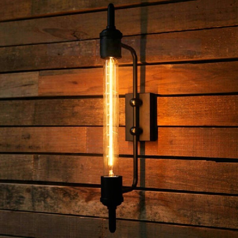 Arandela Luminária Retrô Industrial Preto Loft Luminária Vintage Lustre Design Edison LM1733