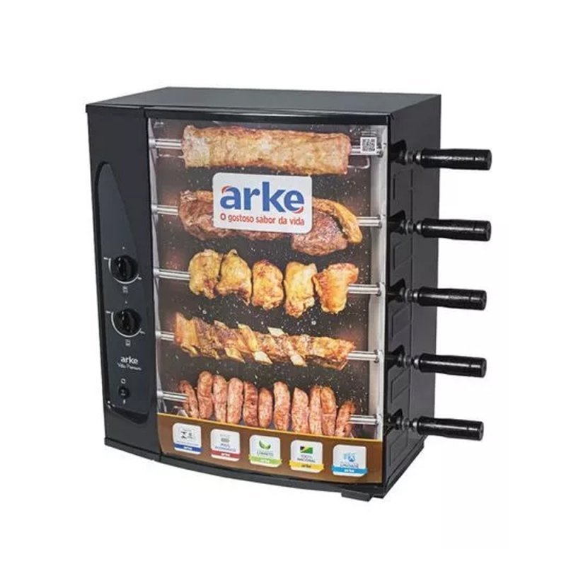 Churrasqueira Forno Giratório A Gás 5 Espetos Vitta Premium Arke ...