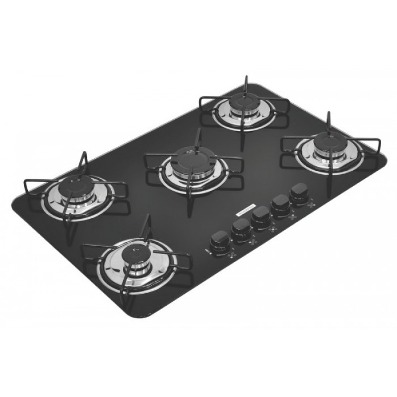 Cooktop Tramontina 5 Bocas Gás Vidro Brasil 5GG 70 94708/501