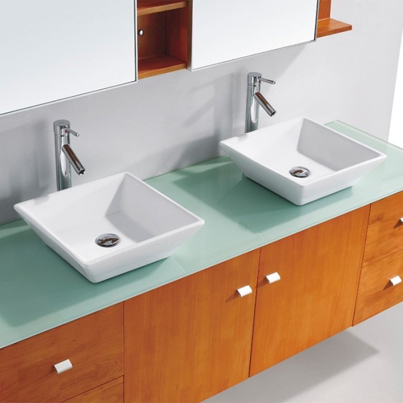 Cuba de Apoio Banheiro Lavabo Sobrepor de Porcelana Cerâmica Louça C267 ...