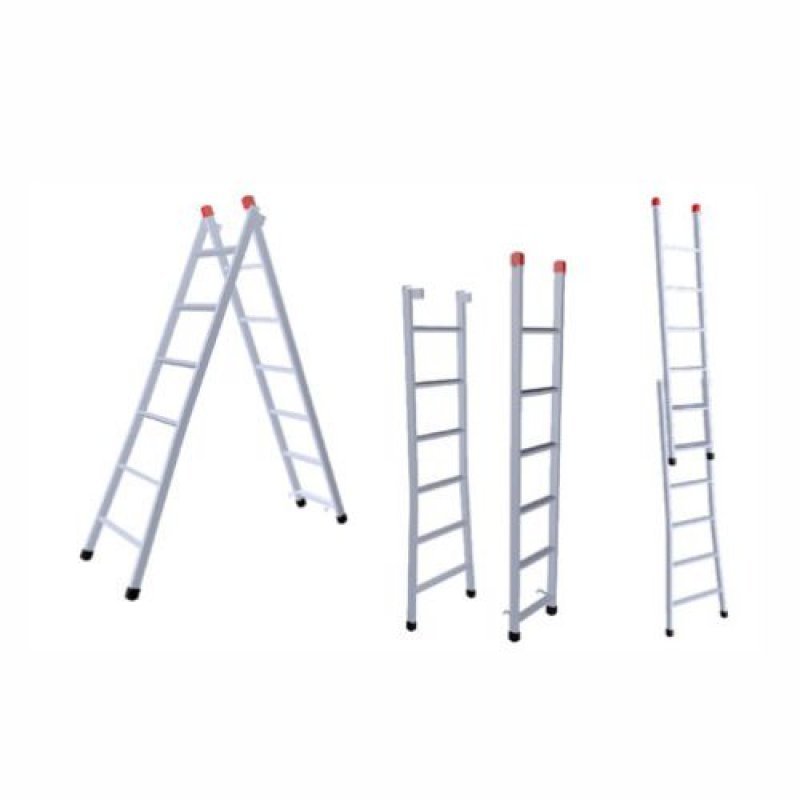 Escada Extensiva 5x8 Degraus 1,50x2,60m Ferro 120Kg 3 em 1 -205 NV No Menor preço em Escada Extensiva 5x8 Degraus 1,50x2,60m Ferro 120Kg 3 em 1 -205 NV No