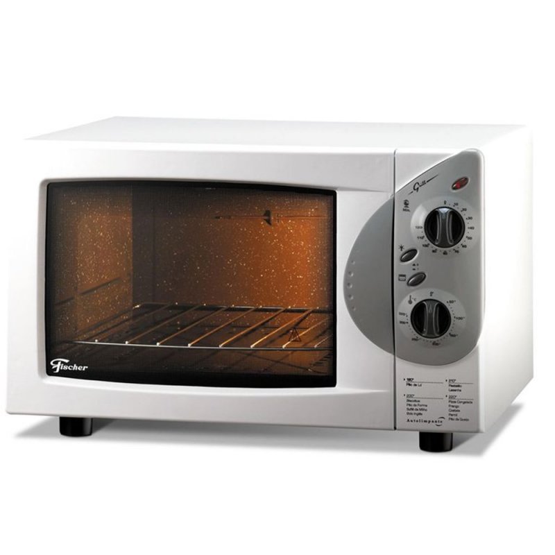 Forno Elétrico 44 Litros Fischer Grill Autolimpante Branco Menor preço em Forno Elétrico 44 Litros Fischer Grill Autolimpante Branco