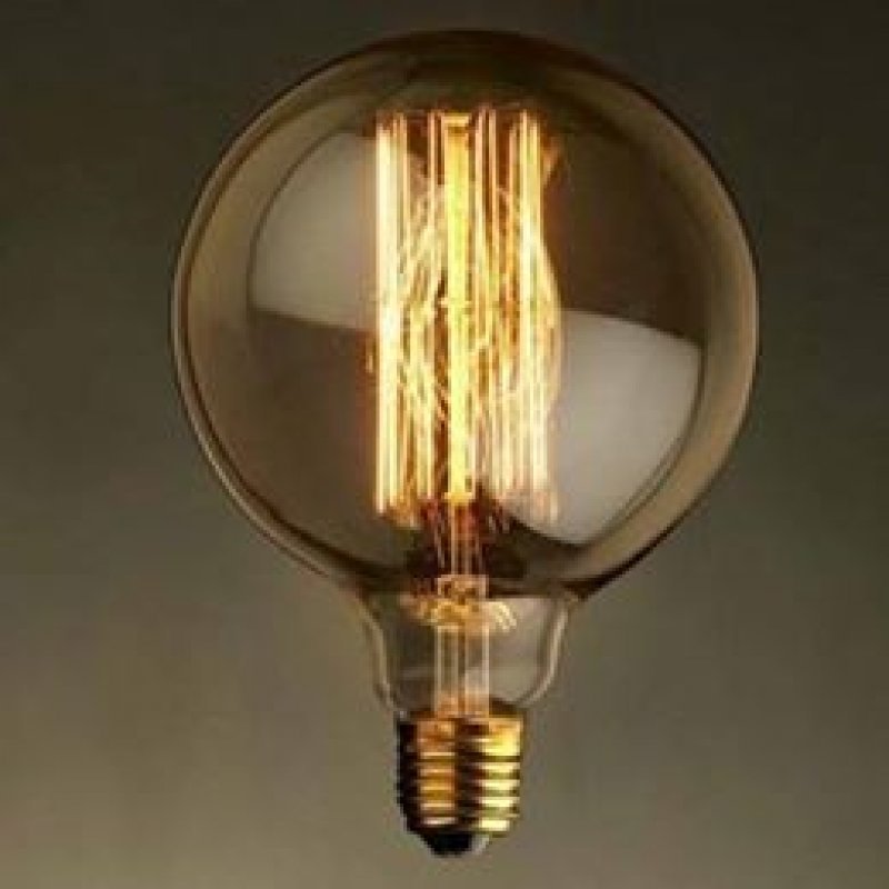 Lampada Filamento De Carbono 40w 220v E27 Elgin G95 Retro Kit 12