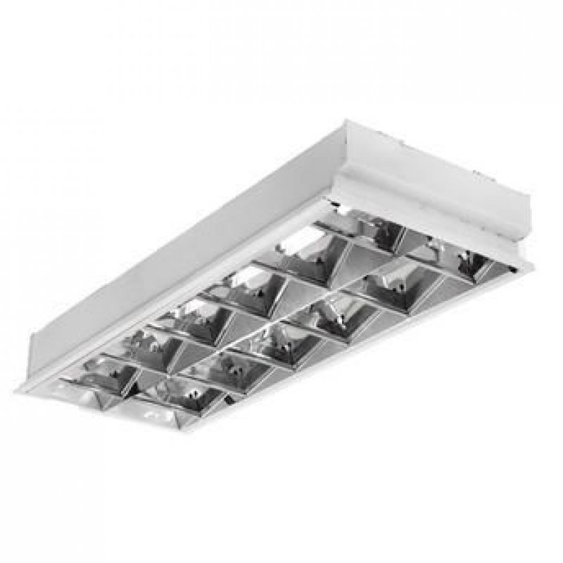 Luminária Embutir de Alumínio Para Led Fluorescente 2x16 MadeiraMadeira