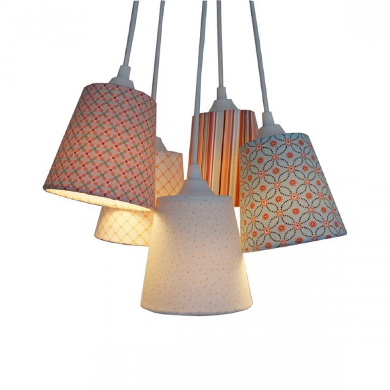 Lustre Pendente Quarto Bebe Estampas Rosa E Azul Madeiramadeira