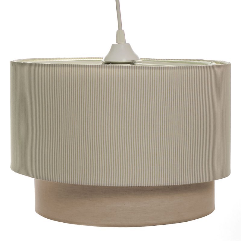 Lustre Tubular Duplo Bege Quarto Bebe Infantil Menina Menino Bege Madeiramadeira