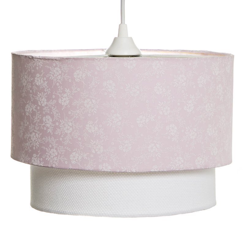 Lustre Tubular Duplo Rosa Branco Quarto Bebe Infantil Menina Rosa Madeiramadeira