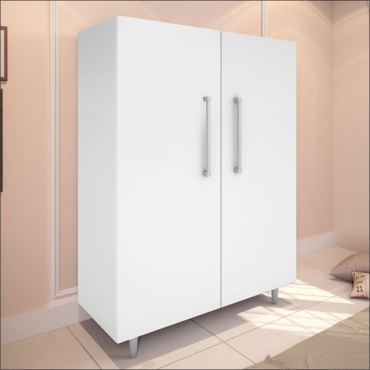 Sapateira 2 Portas Retr u00f4 Luxo 1041 JB Bechara Branco em Sapateiras na MadeiraMadeira Armario Limpieza ~ Sapateira 2 Portas Retr u00f4 Luxo 1041 JB Bechara Branco em Sapateiras na MadeiraMadeira