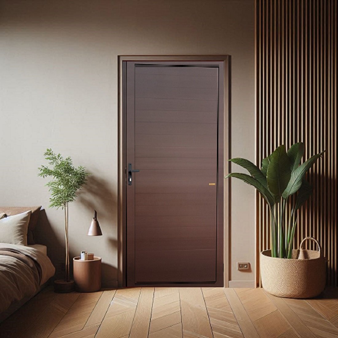 Ver imagem 1 de Porta de Alumínio Lambril Super 25 210cm X 80cm Brimak