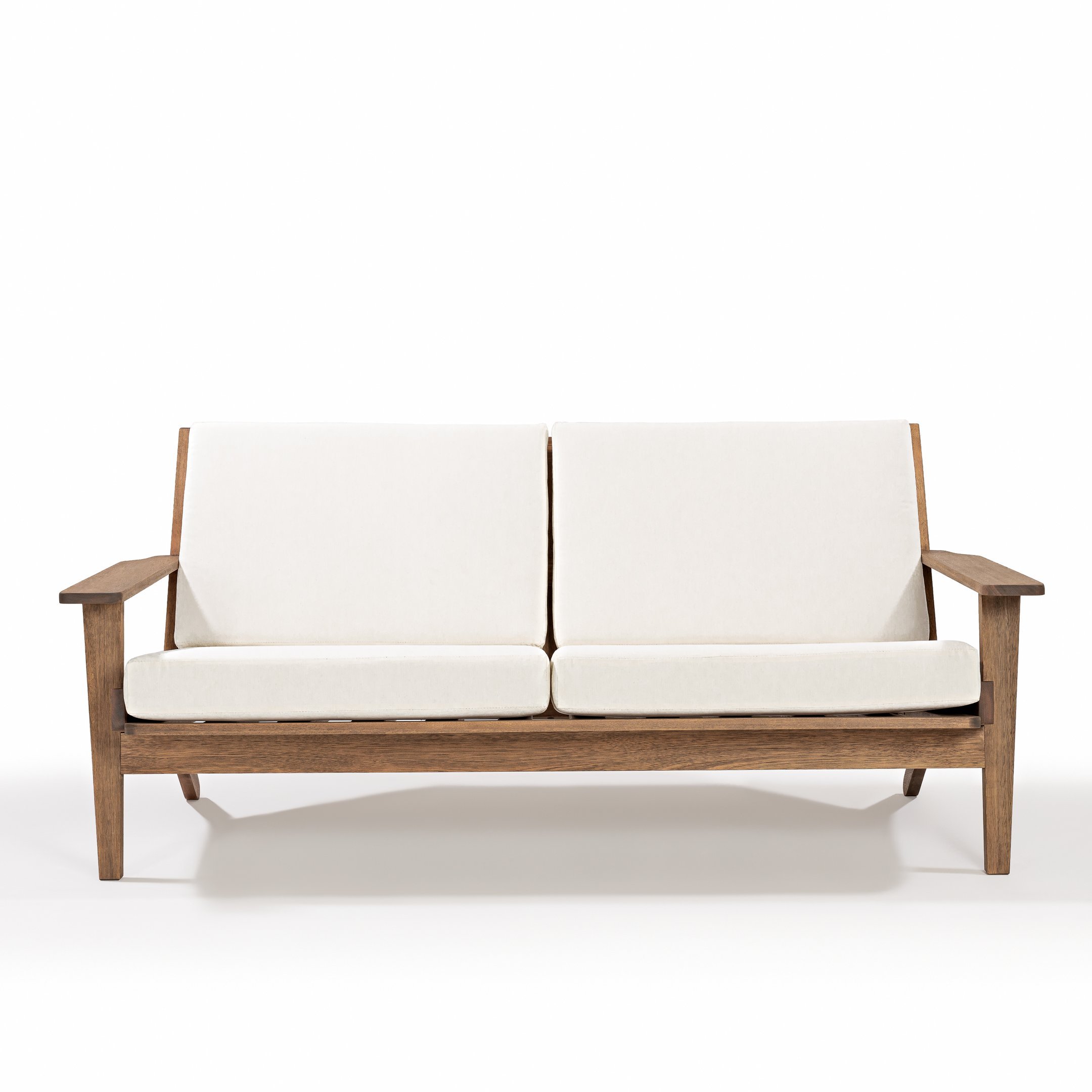 Sofá 3 Lugares em Madeira Maciça Lotus - 2