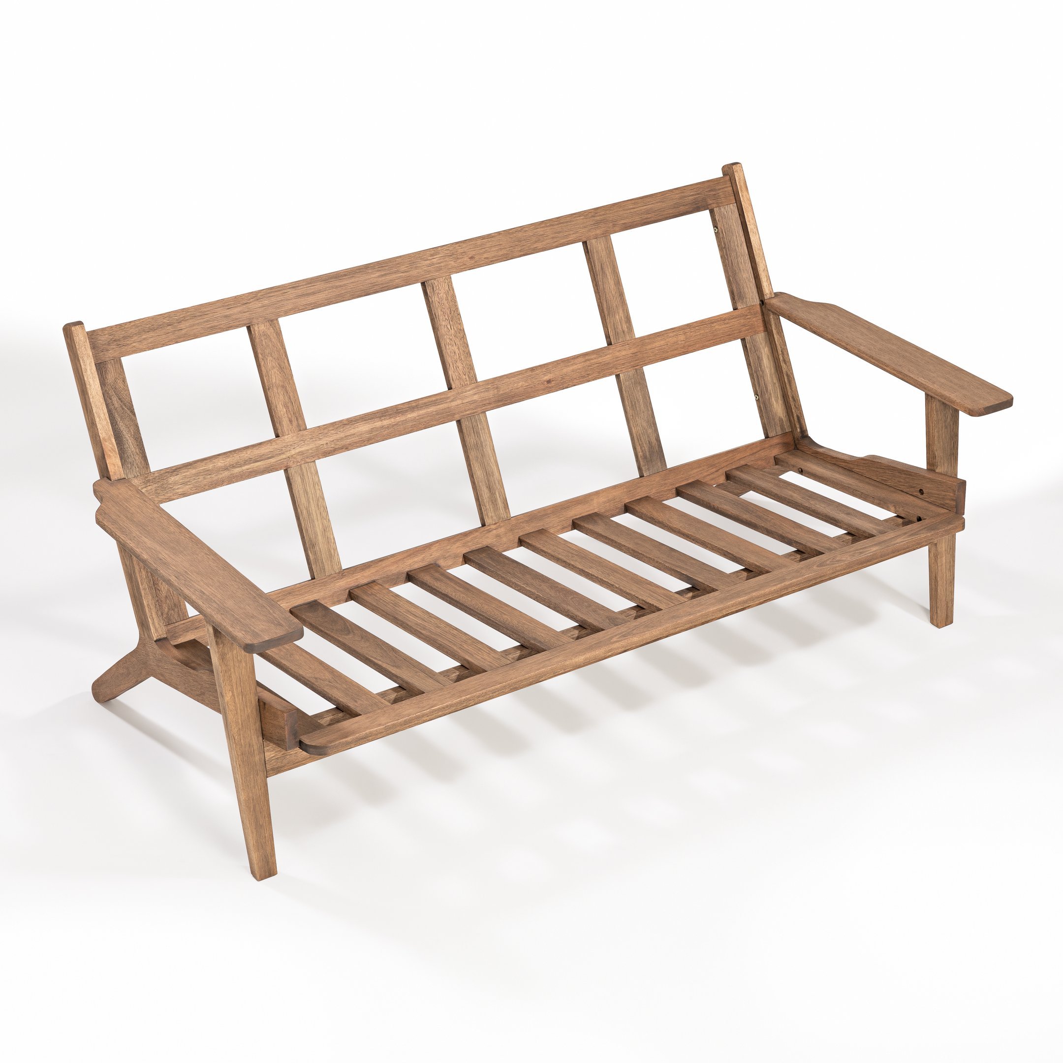 Ver imagem 4 de Sofá 3 Lugares em Madeira Maciça Lotus