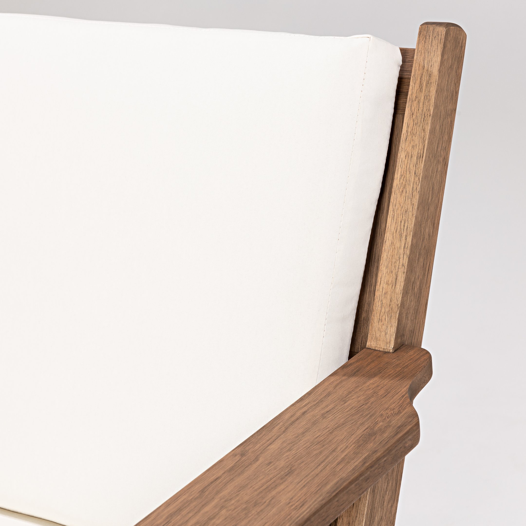 Sofá 3 Lugares em Madeira Maciça Lotus - 7