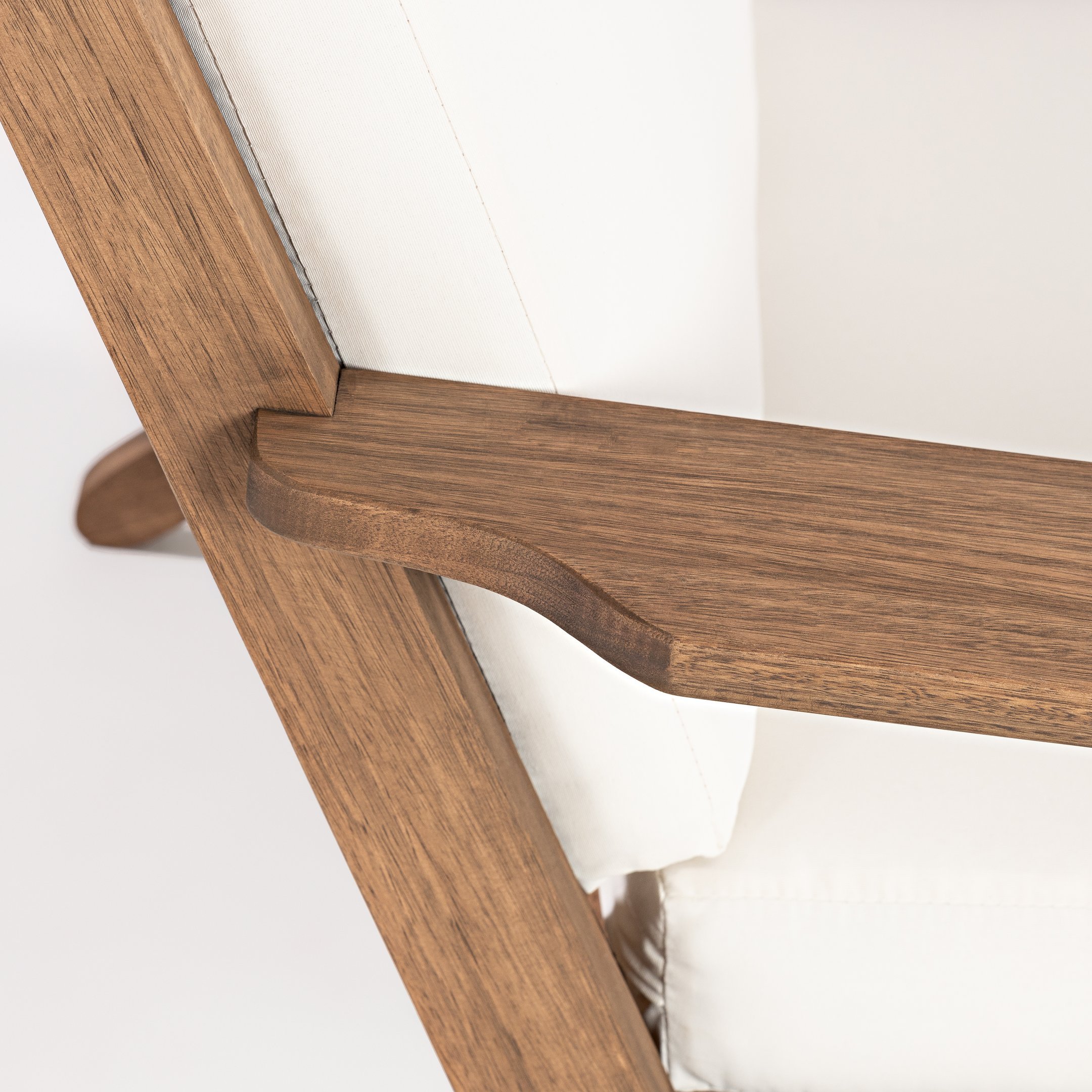 Sofá 3 Lugares em Madeira Maciça Lotus - 10