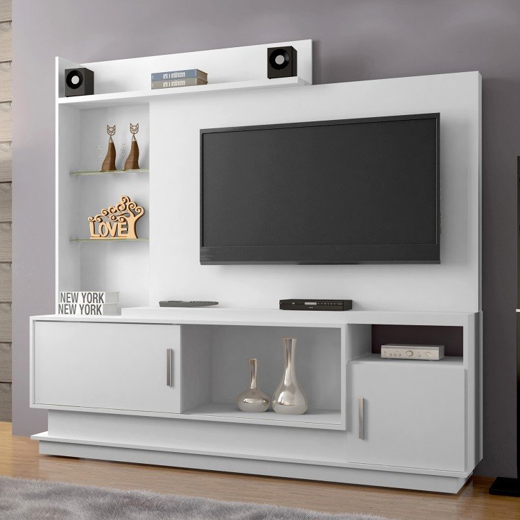 Estante Home para TV Adustina CHF Branco em Estante para TV e Home