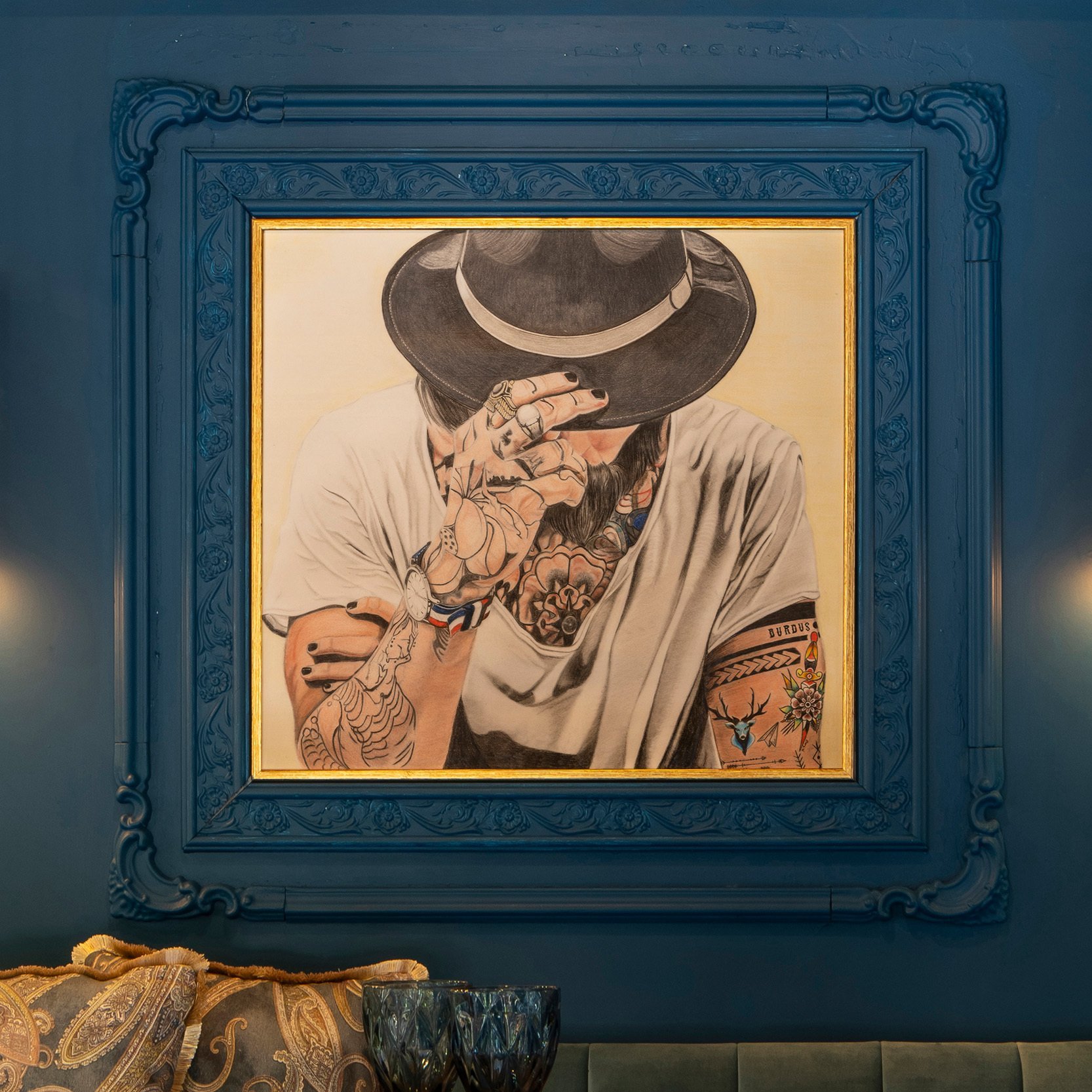 Canto Decorativo Para Boiserie Poliestireno 2cm x 2cm 4 Unidades Bu40d HomeStar - 3