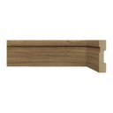 Ver imagem 1 de Rodapé de MDF 7CMX15MMX2,40m com Friso 702 Marrom/Imbuia Frisado Moldufama