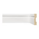 Ver imagem 1 de Rodapé de MDF 7CMX15MMX2,40m com Friso 702 Branco/Frisado Moldufama
