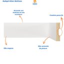 Ver imagem 3 de Rodapé de MDF 7CMX15MMX2,40m Liso 701 Branco Moldufama