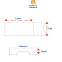 Ver imagem 4 de Rodapé de MDF 7CMX15MMX2,40m Liso 701 Branco Moldufama