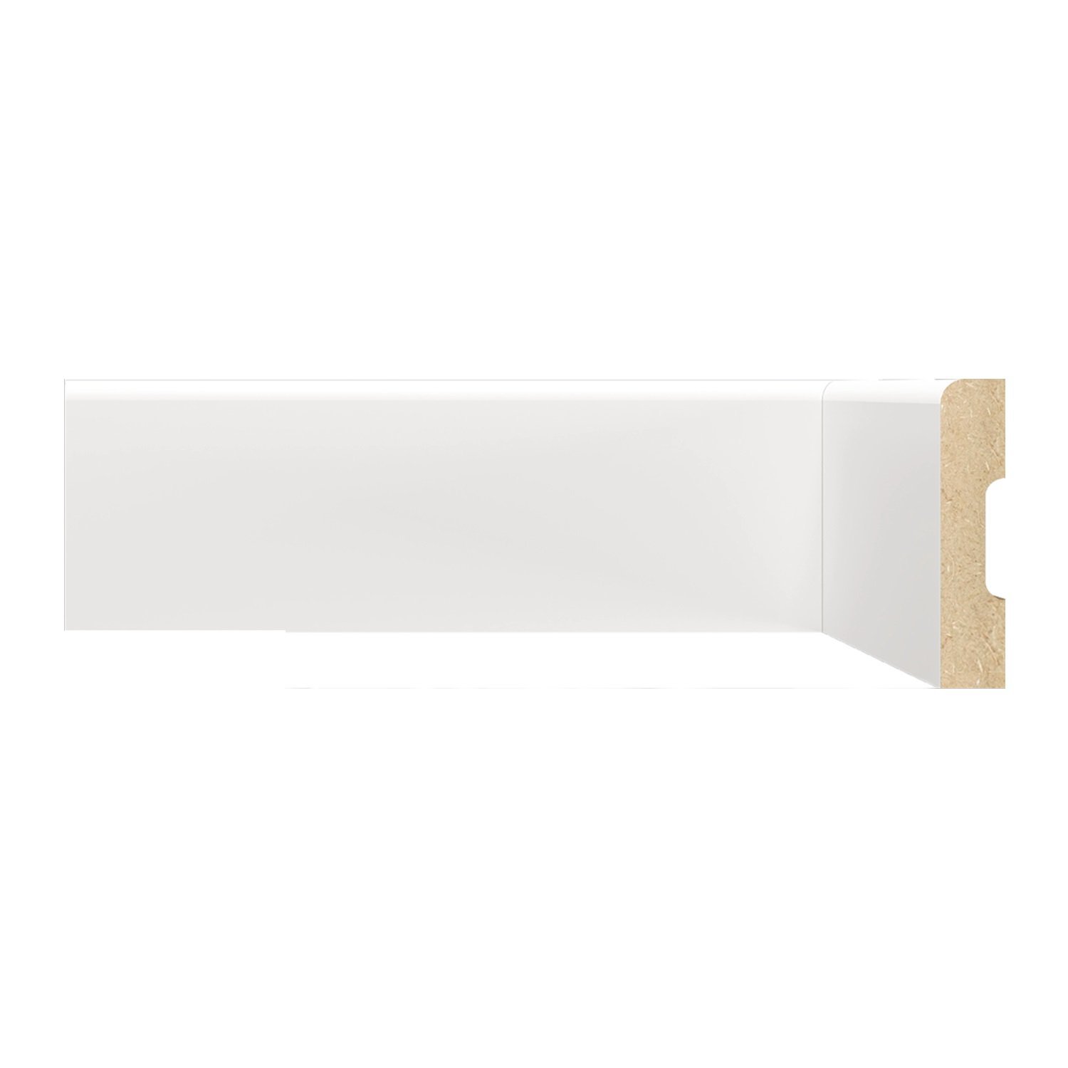 Ver imagem 1 de Rodapé de Mdf 7cm X 15mm X 2,40m Liso Moldufama 700