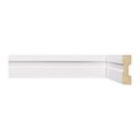 Ver imagem 1 de Rodapé de MDF 5CMX15MMX2,40m Frisado 502 Branco Moldufama