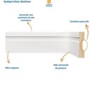 Ver imagem 4 de Rodapé MDF Frisado 7CMX2,40m 702 Moldufama Kit 36m