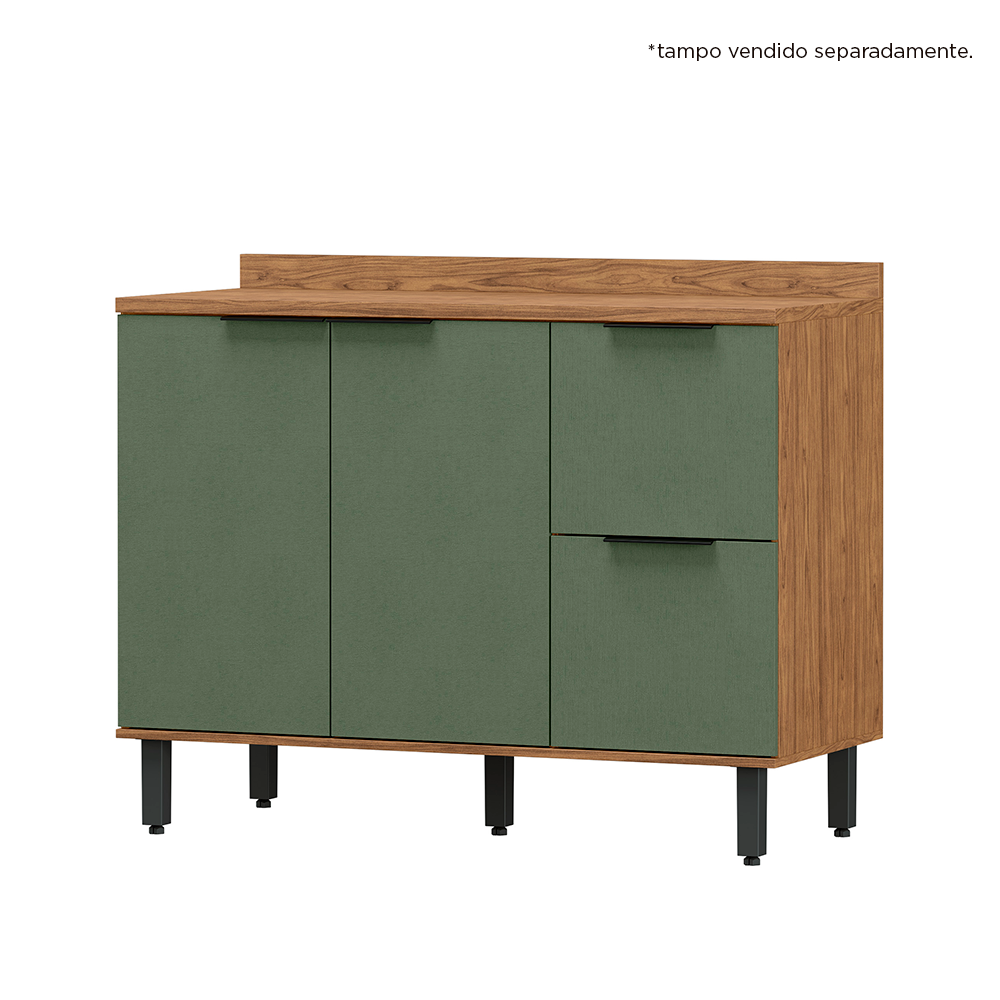 Ver imagem 6 de Balcão para Cozinha 2 Portas 3 Gavetas Toscana Espresso Móveis