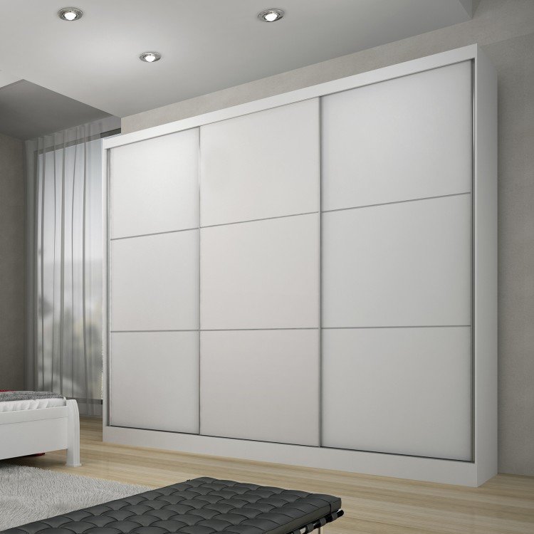 Guarda Roupa Casal 3 Portas de Correr Zeus Rufato Branco em Guarda Roupas na MadeiraMadeira Guarda Roupa Zeus ~ Guarda Roupa Casal 3 Portas de Correr Zeus Rufato Branco em Guarda Roupas na MadeiraMadeira