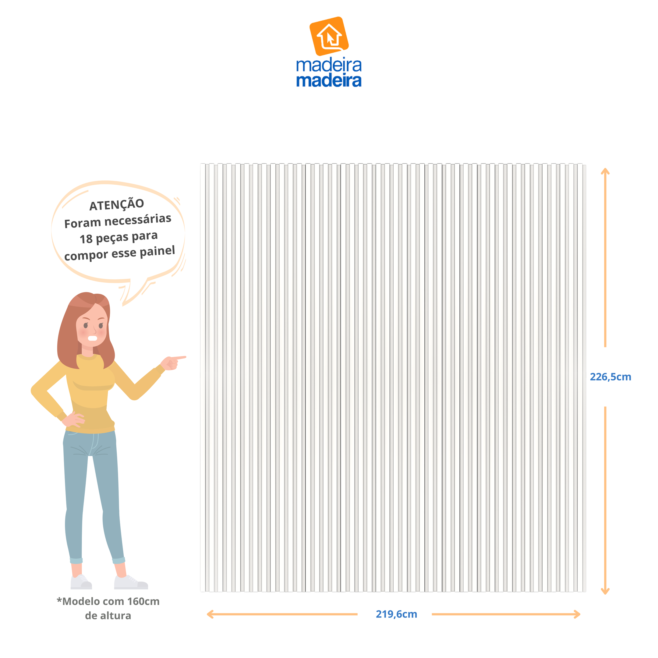 Painel Ripado de Poliestireno Barra de 2,85m x 12,2cm venda em (0,34m²) Ruffino - 5