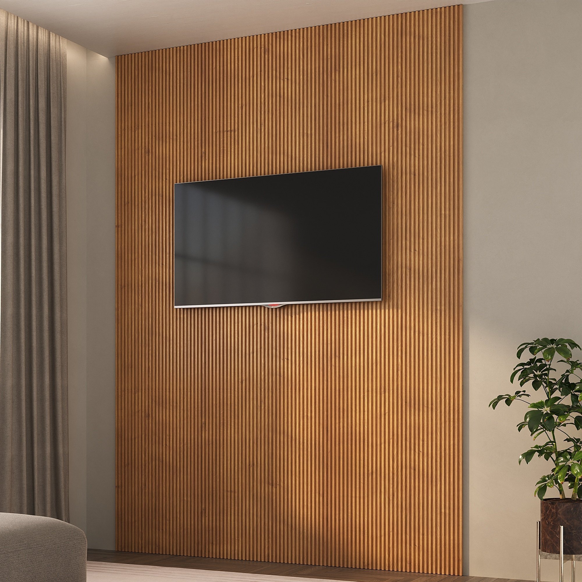Painel Ripado em Placa 2,85x12,2 (0,34m²) Poliestireno