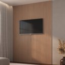 Ver imagem 1 de Painel Ripado em Placa 2,85x12,2 (0,34m²) Poliestireno Marrom/Sucupira Ruffino