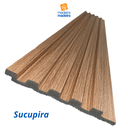 Ver imagem 3 de Painel Ripado em Placa 2,85x12,2 (0,34m²) Poliestireno Marrom/Sucupira Ruffino