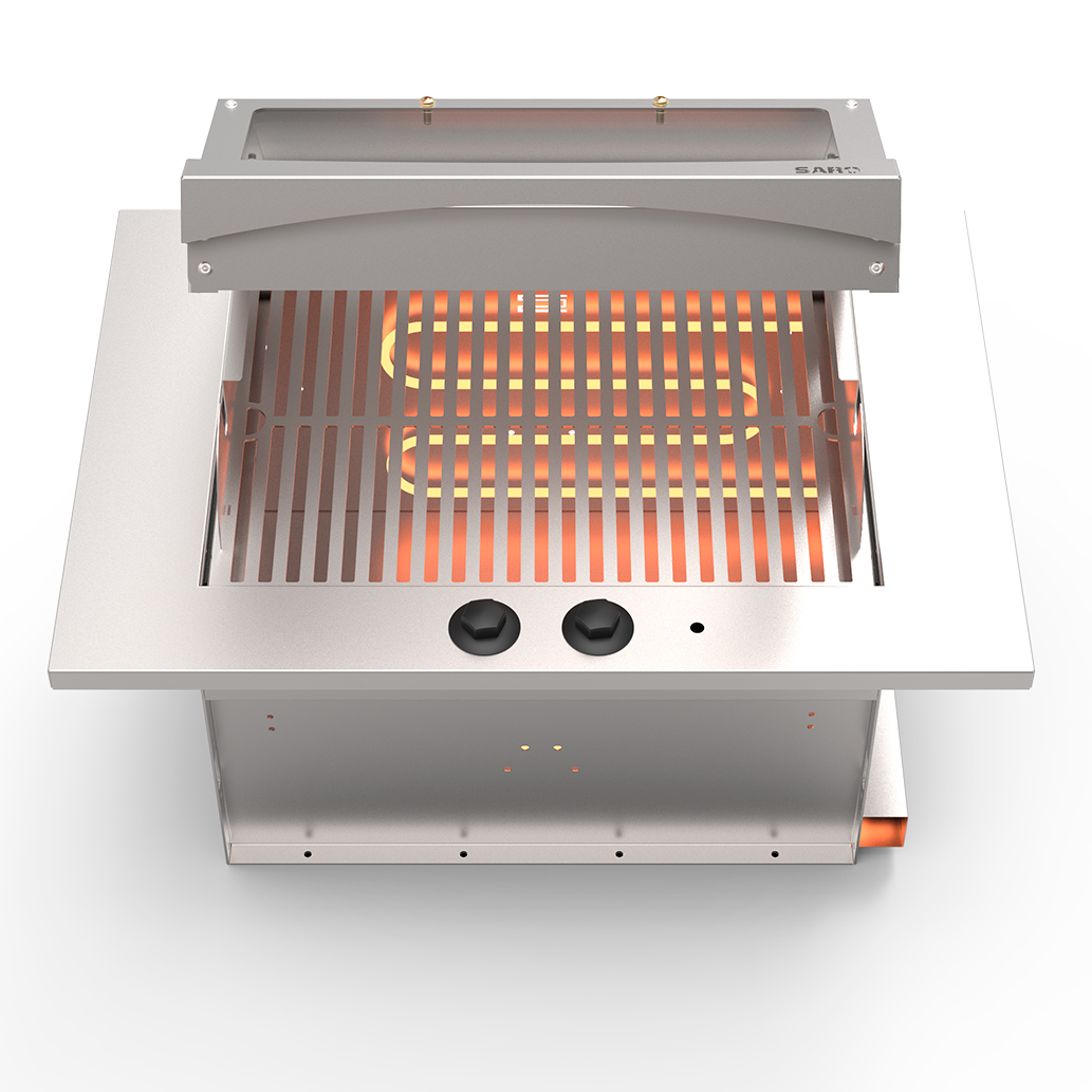 Ver imagem 6 de Churrasqueira Cooktop Elétrica de Embutir 70x48x30cm 127v Saro Inox