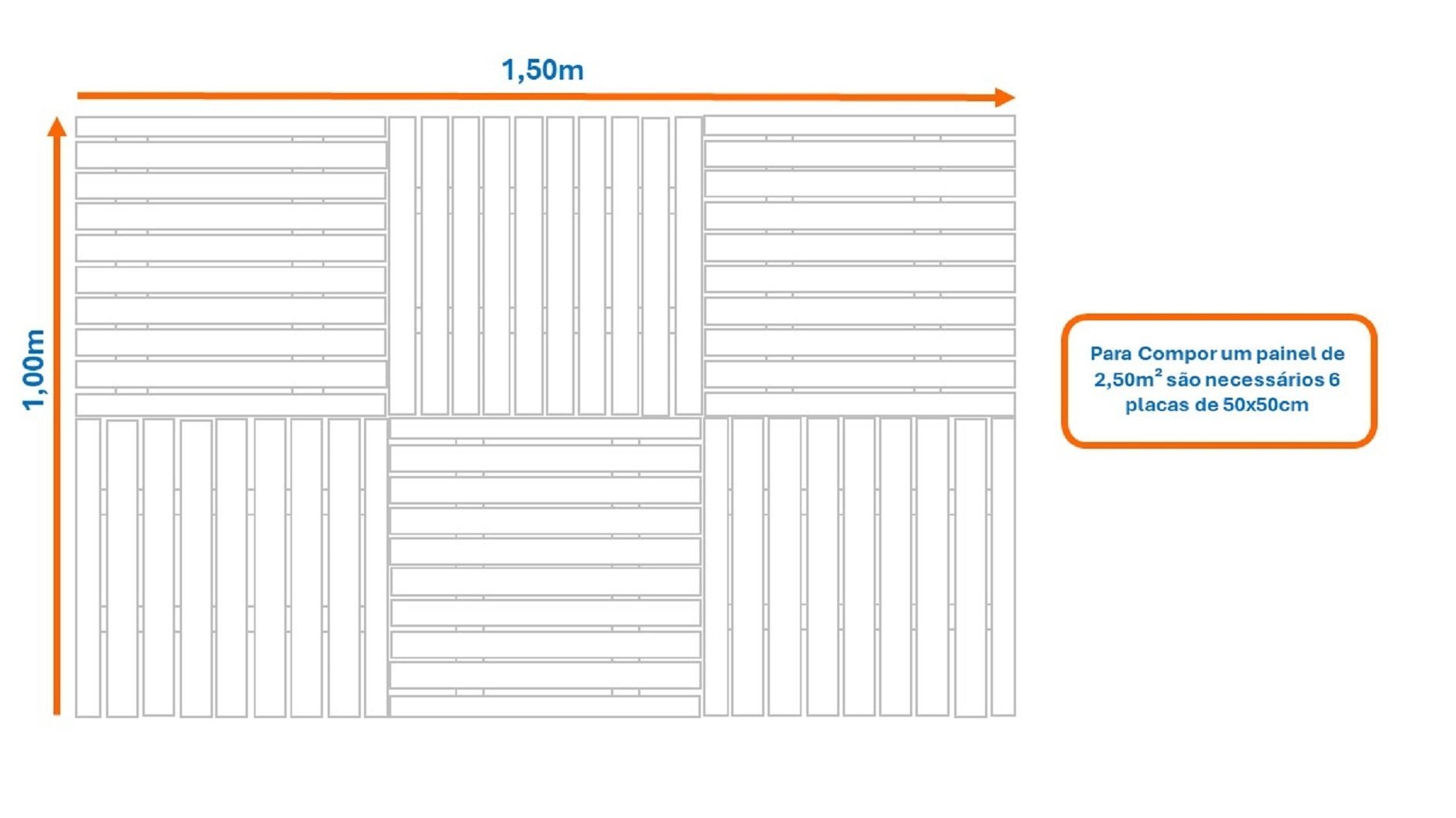 Ver imagem 5 de Painel de TV em Placa Modular 50x50cm Madersilva