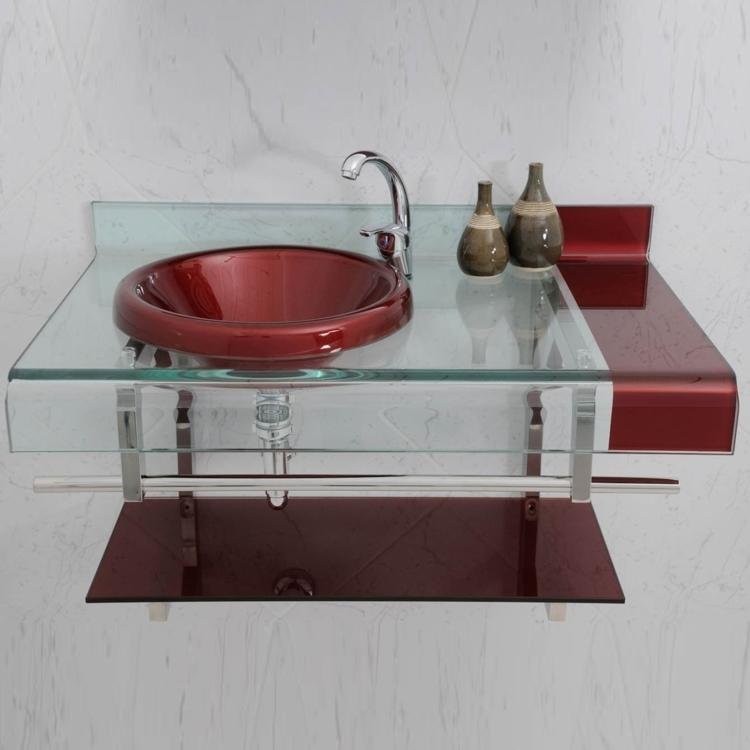 Gabinete para Banheiro de Vidro Astra Persona Chopin com Sifão 90cm x 56cm x -> Cuba De Vidro Para Banheiro Astra Gabinete para Banheiro de Vidro Astra Persona Chopin com Sifão 90cm x 56cm x -> Cuba De Vidro Para Banheiro Astra