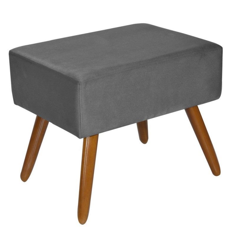 Menor preço em Puff Decorativo Dubai Suede Cinza - Kasa Sofá