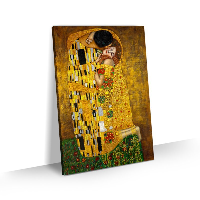Quadro Gustav Klimt O Beijo Grande Tela Tecido Canvas 90x60 ...