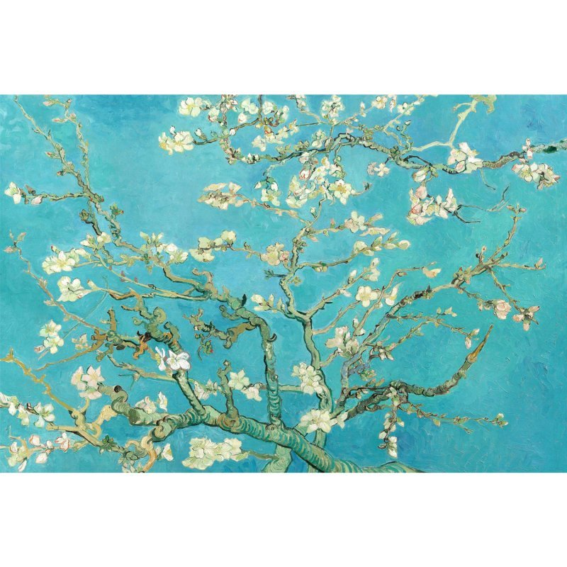 Quadro Van Gogh Amendoeira em Flor Sala Quarto Tela 60x40 MadeiraMadeira