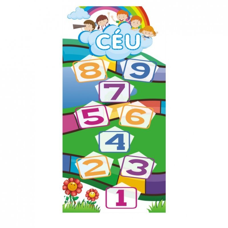 Tapete Em Lona Amarelinha Para Criancas Madeiramadeira