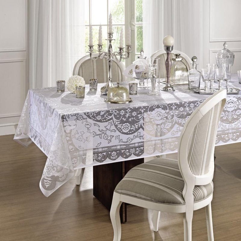 Menor preço em Toalha de Mesa Croche 10 Lugares 155X300 M Lepper